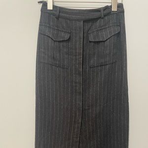 Vintage DICE pinstripe wool skirt